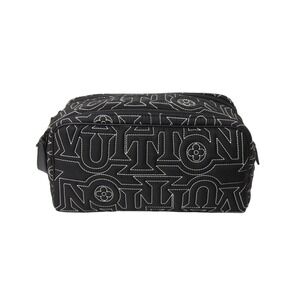 LOUIS VUITTON Snow Capsule Dopp Kit clutch bag black